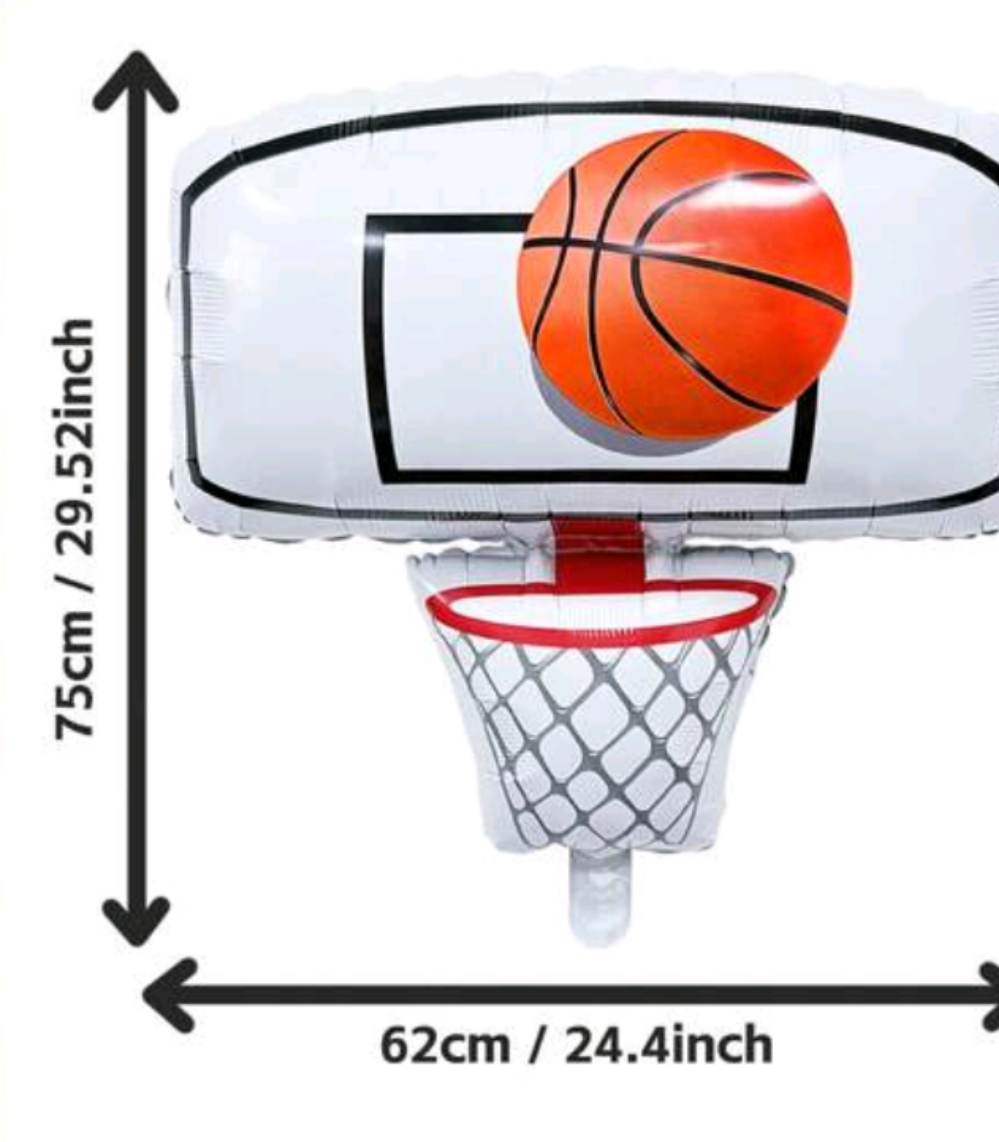 One Mylar Basketball Balloon!