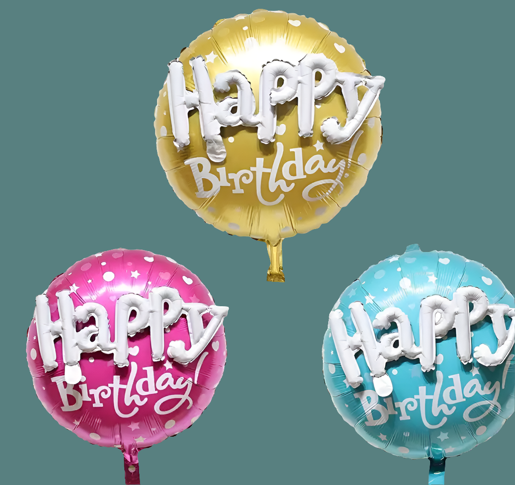 One Happy Birthday 3D Mylar Balloon!