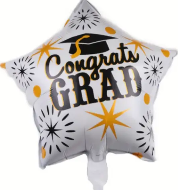 One Mylar Graduation balloon!