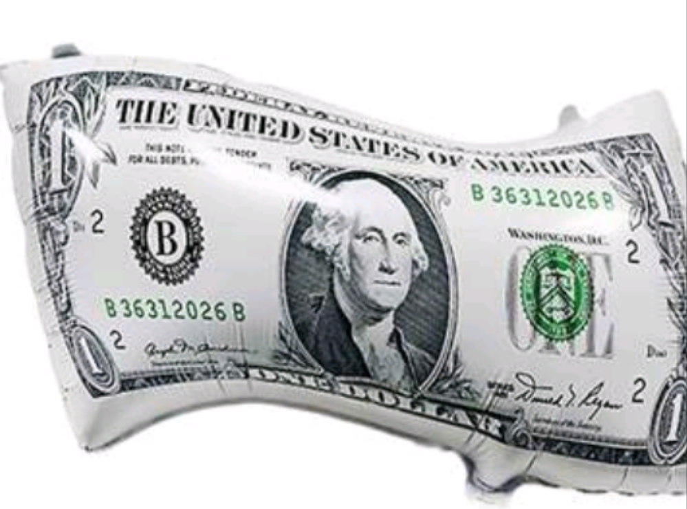Money $100/$1  Mylar Balloon