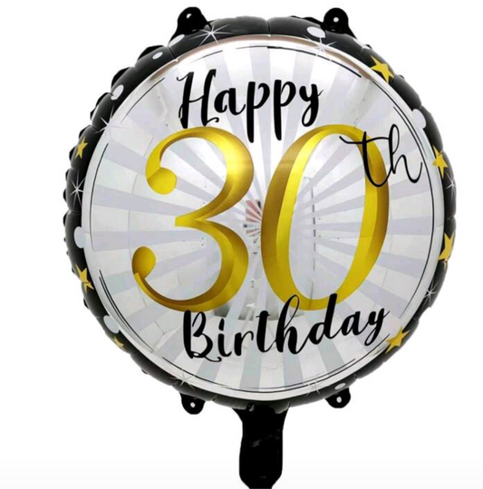 30th Happy Birthday Balloon Bouquet