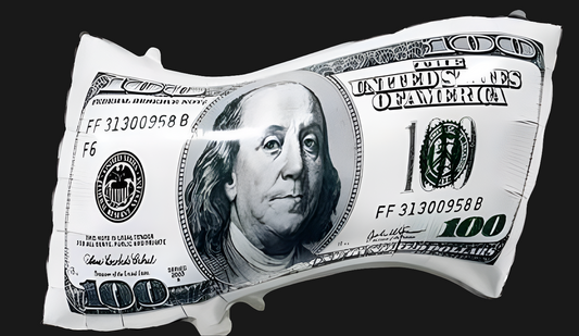 Money $100/$1  Mylar Balloon