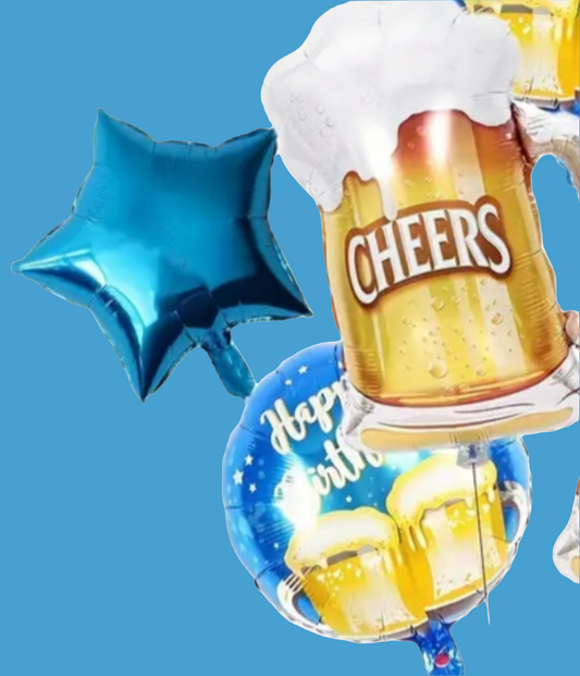 Blue Cheers Beer 5 Piece Bouquet