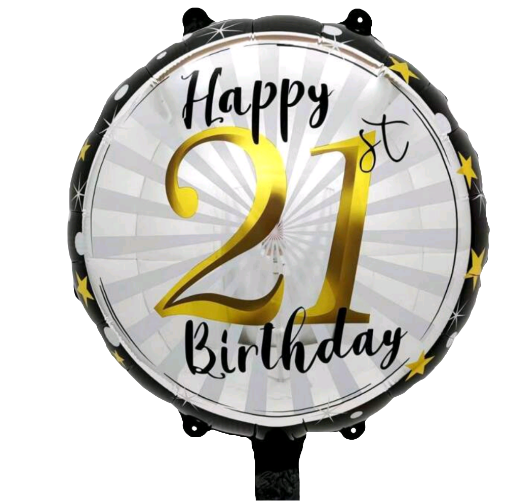 18 inch 21st Birthday Balloon