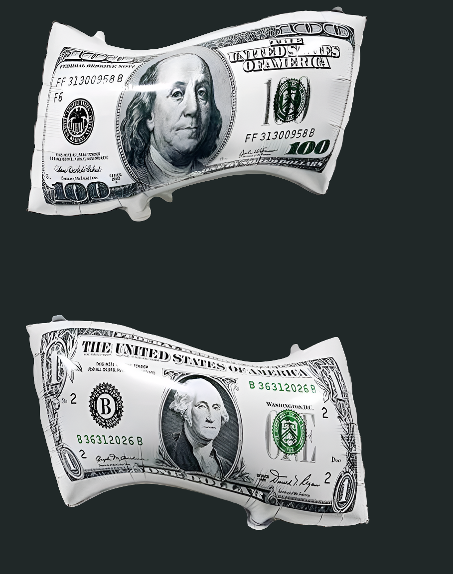 Money $100/$1  Mylar Balloon