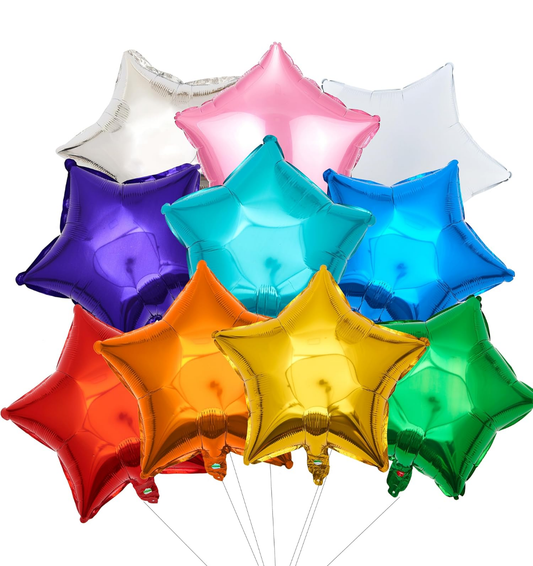 One 18 inch Long Floating Star Mylar Balloons