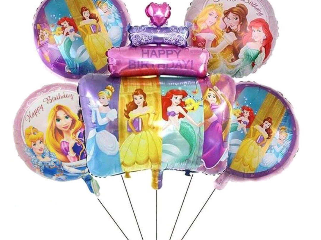 Princess Theme 5 piece Balloon Bouquet
