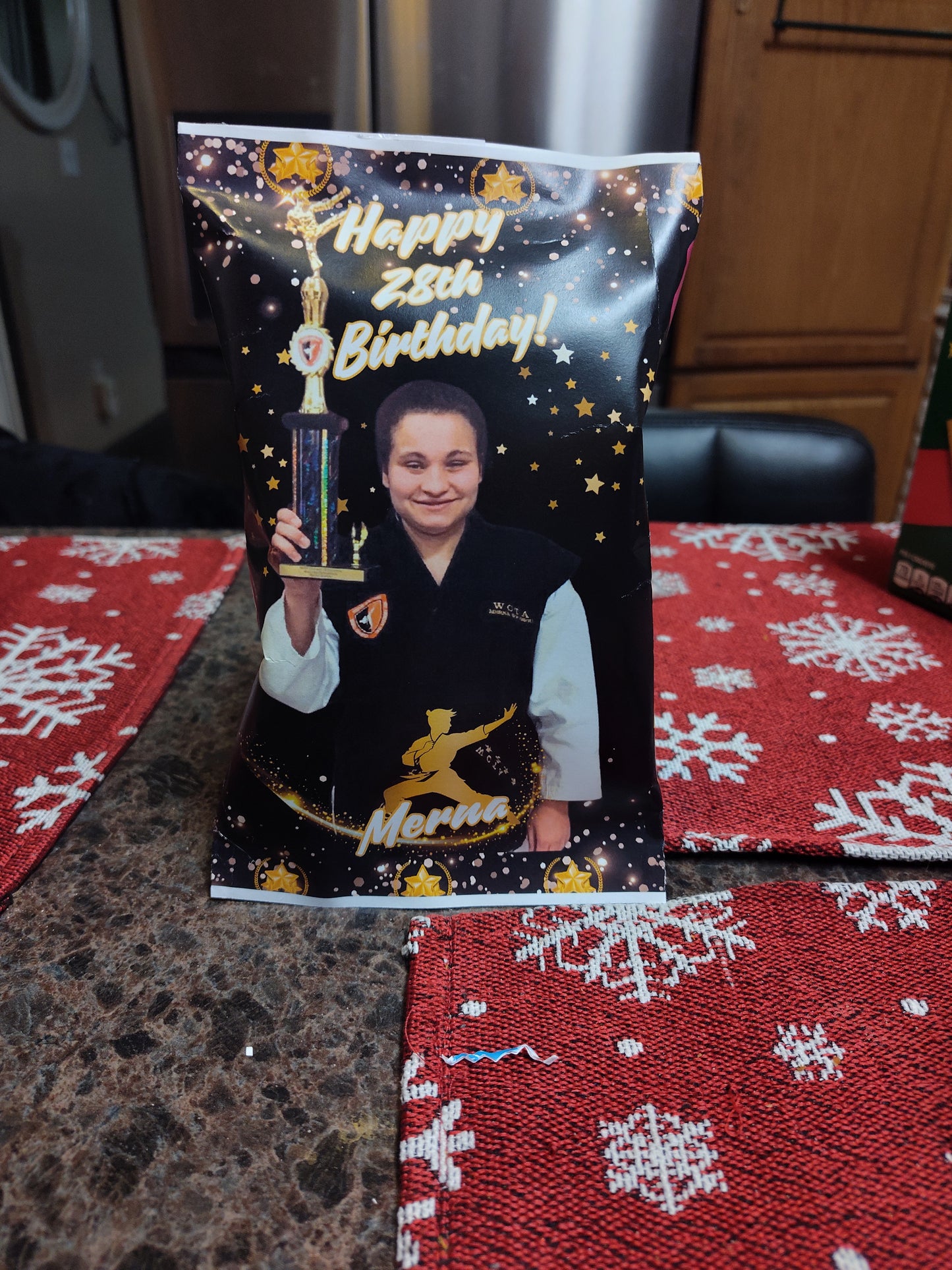 Personalized Snack Bag card!