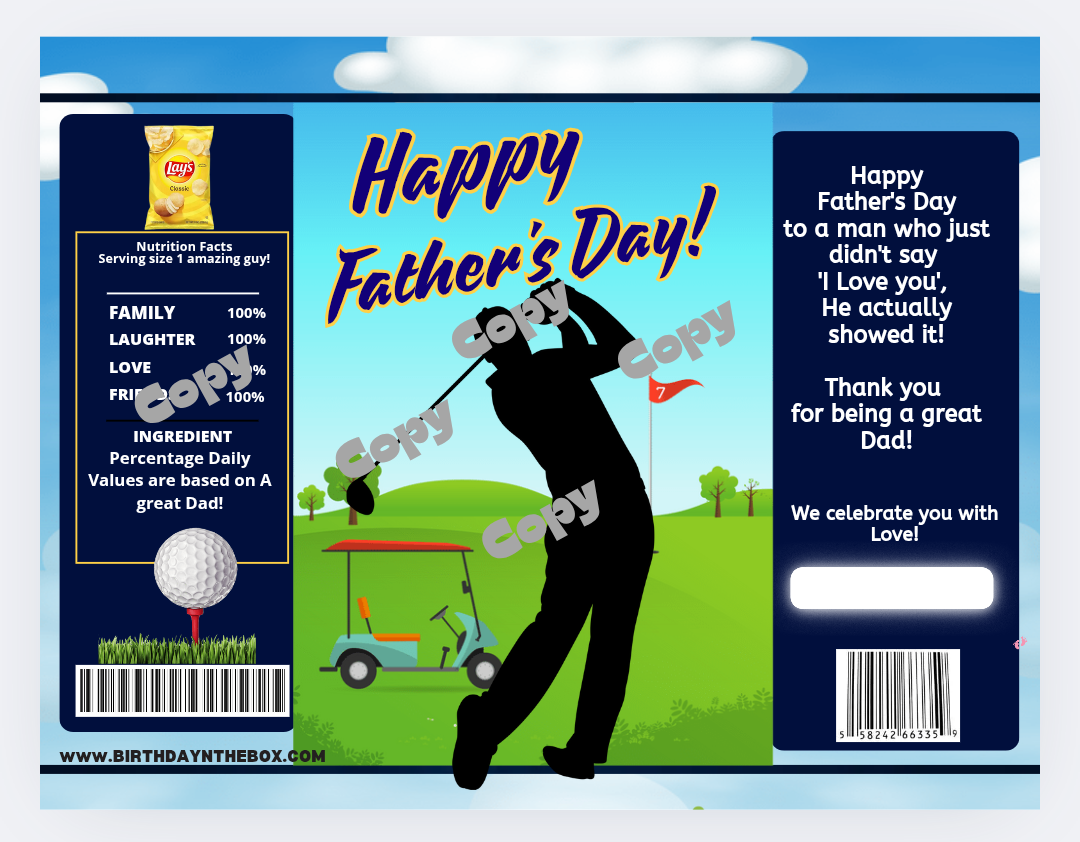 Personalized Snack Bag card!