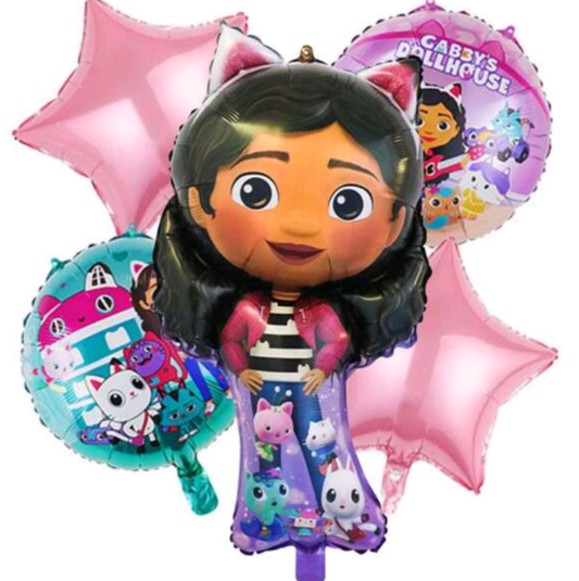 5 piece Girls Balloon Bouquet